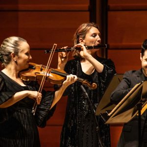 ahe beethoven s seventh, skye mcintosh, violin melissa farrow, flute matthew greco, violin image oliver miller