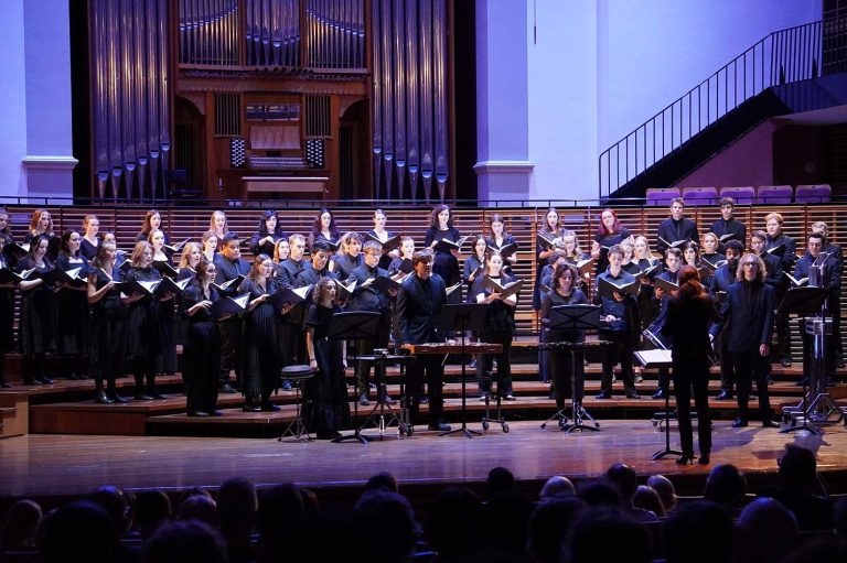 sydney philharmonia choirs, the little match girl passion, 14 oct 2023, verbrugghen hall, sydney conservatorium of music. photo simon crossley meates (20