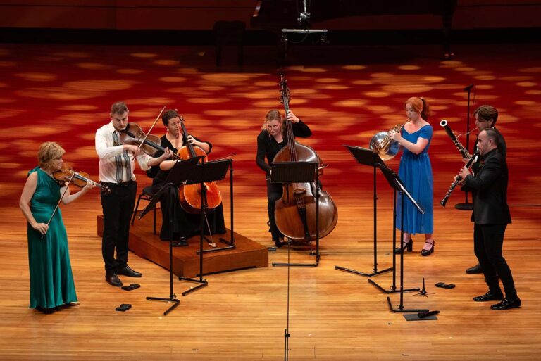 celebrate! stephen henry photography margaret blades (violin), james wannan (viola), katherine philp (cello), emma sullivan (double bass), natalia edwards (horn), hayden mears (bassoon), ashley smith (clarinet)jpg