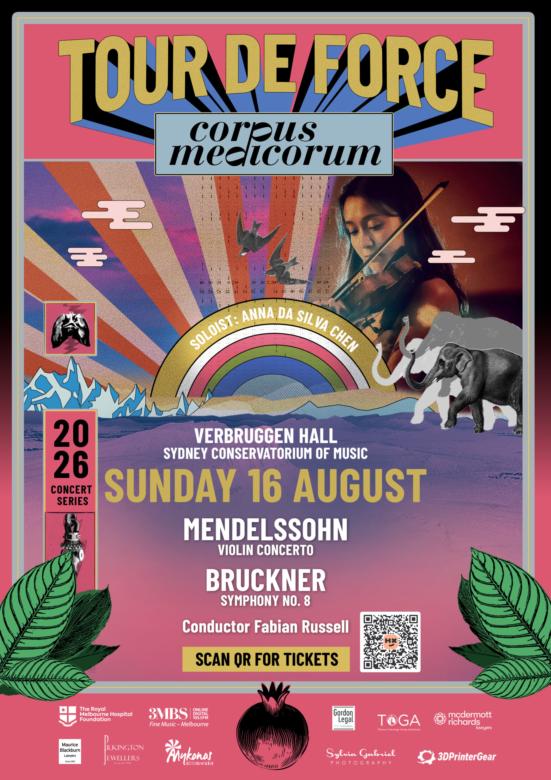 corpus 2026 sydney concert a3 poster